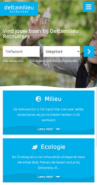 Deltamilieu Recruiters mobile